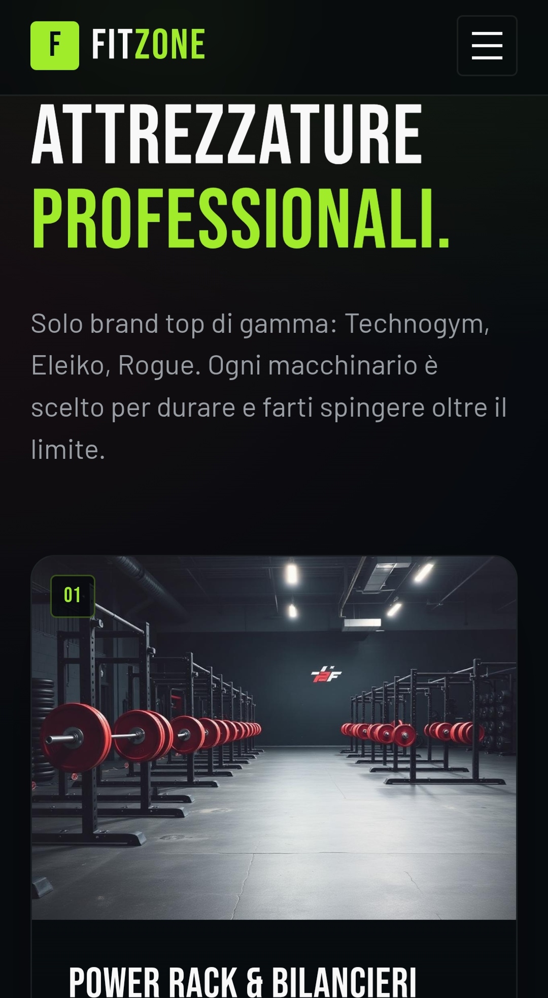 FitZone Palestra — Attrezzature professionali