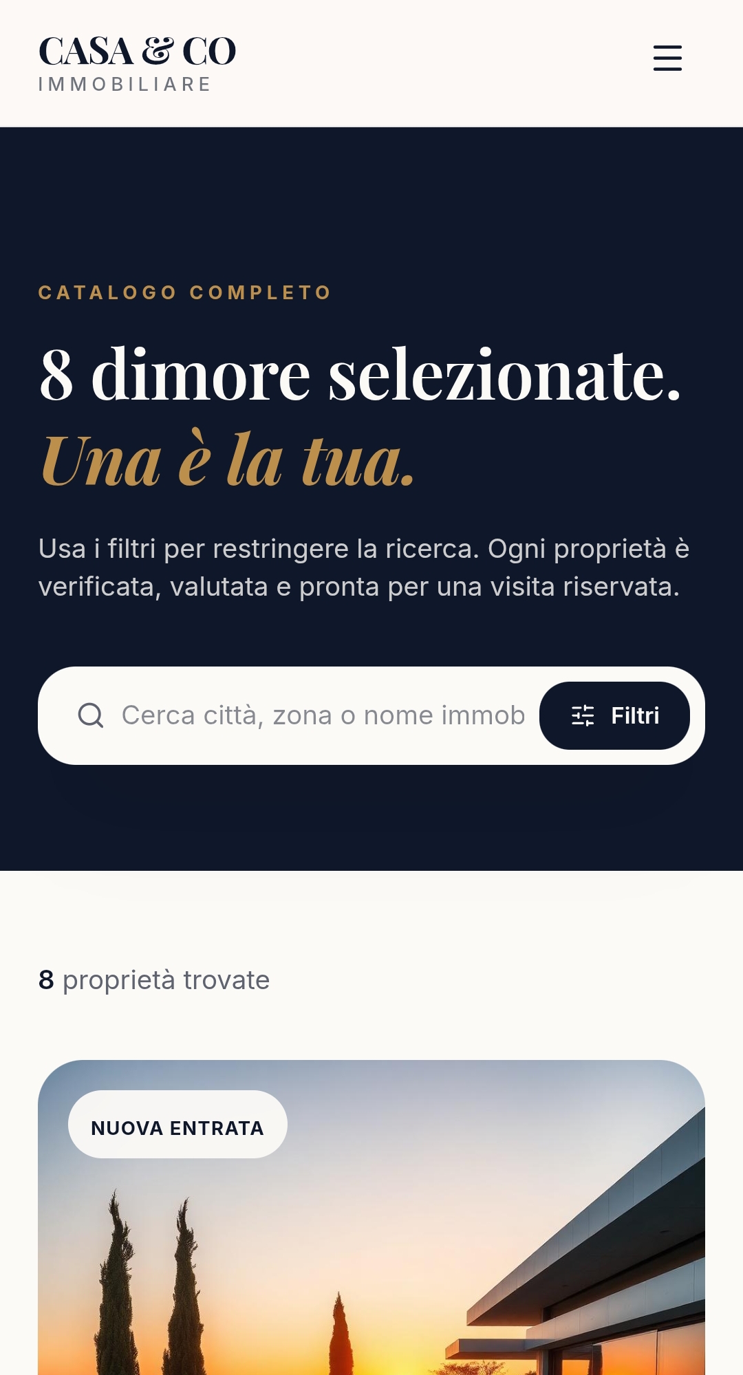 Casa & Co Immobiliare — Catalogo completo con filtri