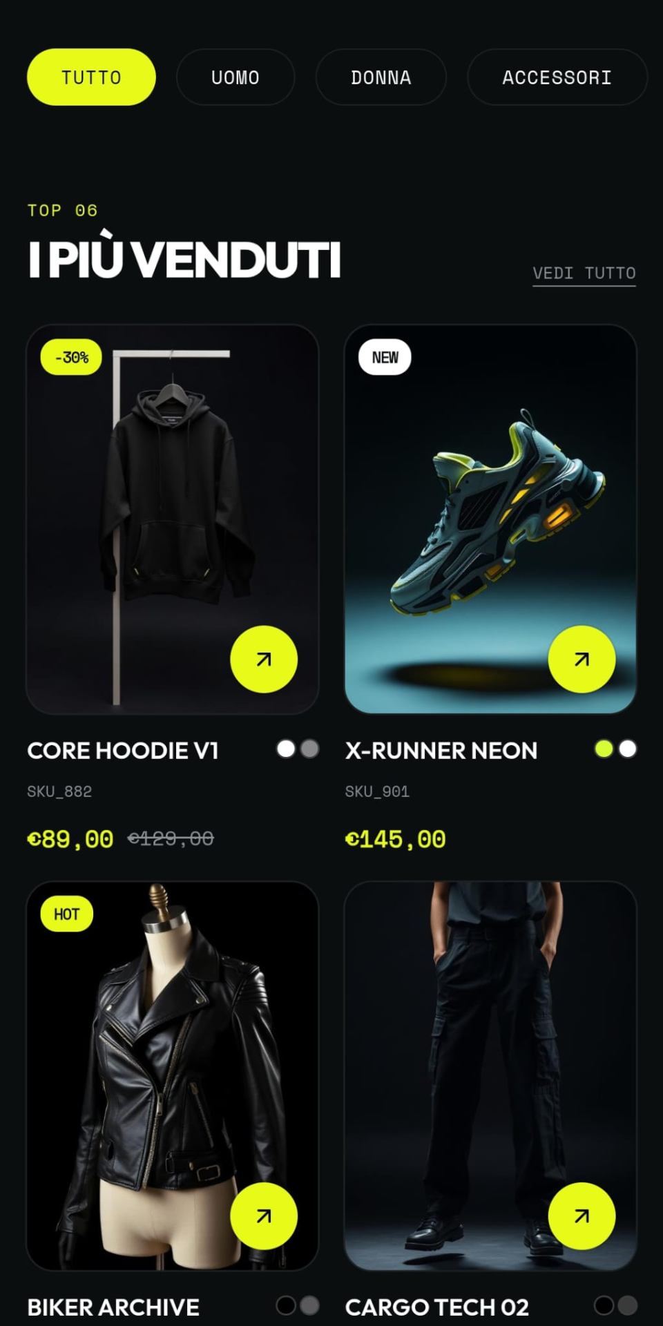 Stile Moda Shop — Catalogo & Bestseller